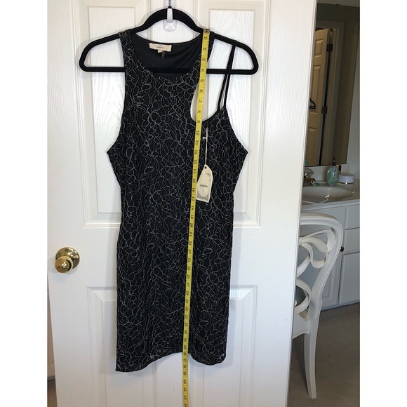 GS Cold Shoulder Cut Out Dress Party Black Lace by Entro Short Prom Dress - Picture 5 of 11